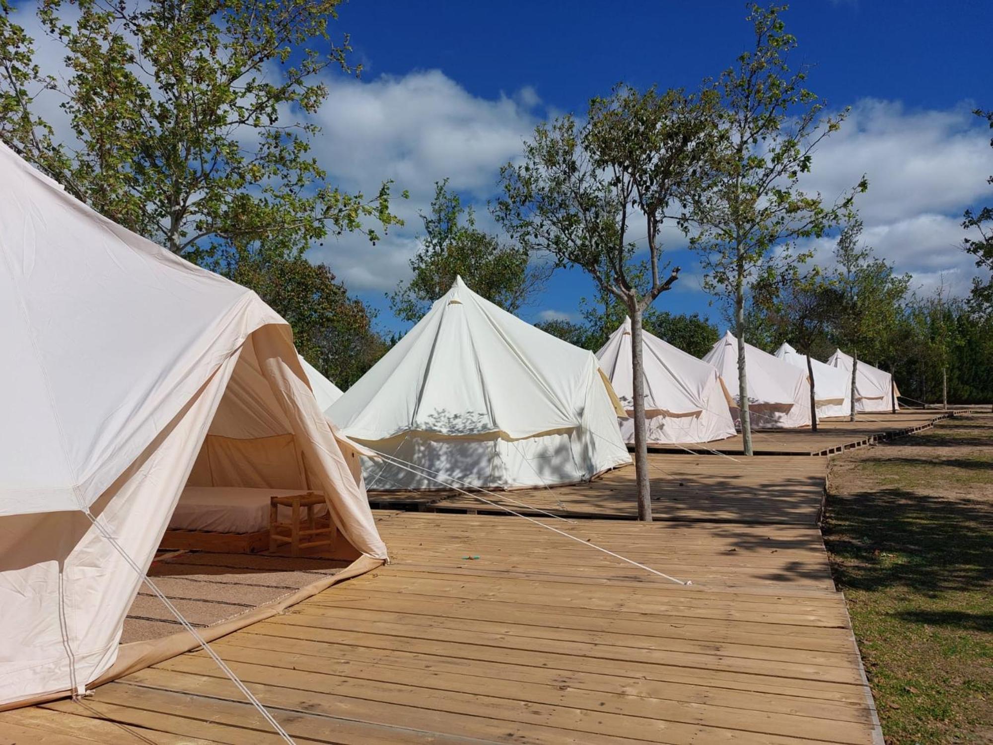 Bungalows Zaragoza Camping Exterior foto